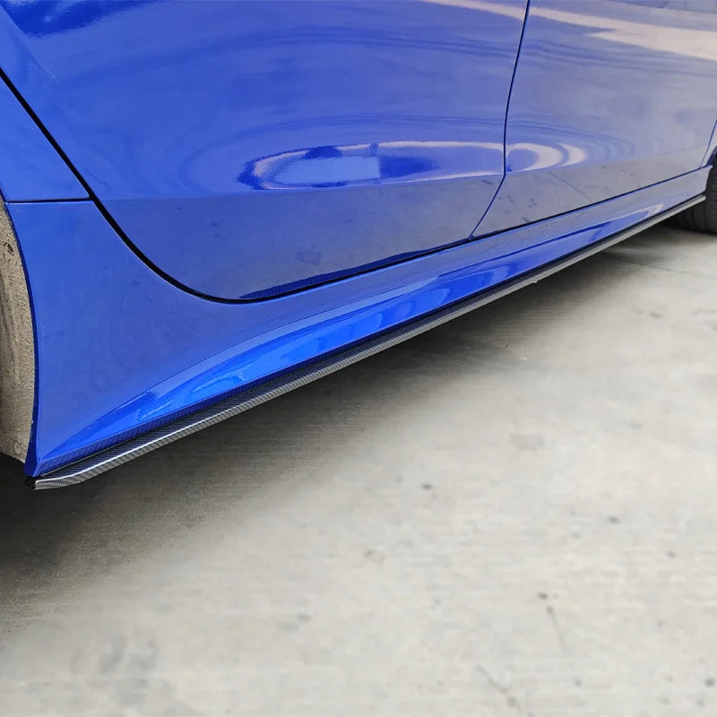 Gloss Black/Carbon Fiber Side Skirt | 11th Gen Civic (2022-Present)