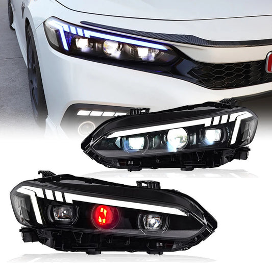 LED Projector Headlights with Devil Eyes | 11th Gen Civic (2022-Present)