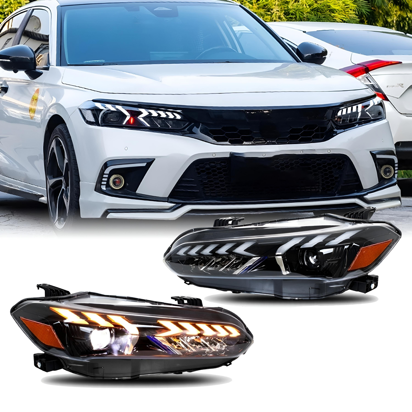 LED Headlights with DRL & Turn Signal Animation | 11th Gen Civic (2022-2023)