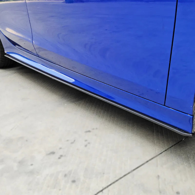 Gloss Black/Carbon Fiber Side Skirt | 11th Gen Civic (2022-Present)